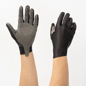 SpatzWear Aero Race Glovz Lange Vinger Zomer Fietshandschoenen Zwart