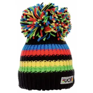 Big Bobble Hats UCI Regenboog Muts Zwart