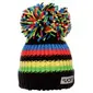 Big Bobble Hats UCI Regenboog Muts Zwart