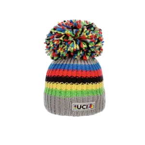 Big Bobble Hats UCI Regenboog Muts Grijs