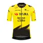 Nimbl Visma Lease a Bike Replica Fietsshirt Korte Mouwen Geel Heren