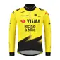 Nimbl Visma Lease a Bike Replica Fietsshirt Lange Mouwen Geel Heren