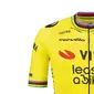 Nimbl Visma Lease a Bike WK Replica Fietsshirt Korte Mouwen Geel Heren