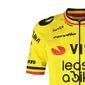 Nimbl Visma Lease a Bike BK Replica Fietsshirt Korte Mouwen Geel Heren