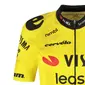 Nimbl Visma Lease a Bike Replica Fietsshirt Korte Mouwen Geel Dames