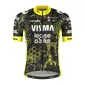 Nimbl Visma Lease a Bike Replica TdF Fietsshirt Korte Mouwen Zwart Heren