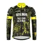 Nimbl Visma Lease a Bike Replica TdF Fietsshirt Lange Mouwen Zwart Heren