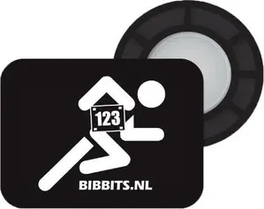 BibBits 123Runner Hardloopmagneten Zwart