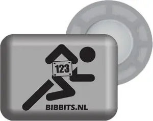 BibBits 123Runner Hardloopmagneten Zilver