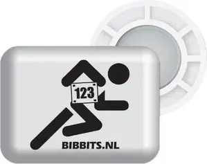 BibBits 123Runner Hardloopmagneten Wit