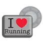 BibBits Iloverunning Hardloopmagneten Zilver