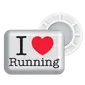BibBits Iloverunning Hardloopmagneten Wit