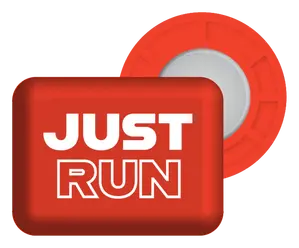 BibBits JustRun Hardloopmagneten Rood
