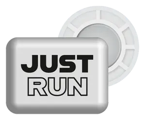 BibBits JustRun Hardloopmagneten Wit