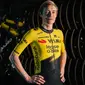 YellowB Visma Lease a Bike Replica Fietsshirt Korte Mouwen Geel Heren