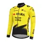 YellowB Visma Lease a Bike Replica Fietsshirt Lange Mouwen Geel Heren