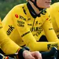 YellowB Visma Lease a Bike Replica Fietsshirt Lange Mouwen Geel Heren