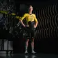 YellowB Visma Lease a Bike Replica Fietsbroek Kort Zwart Heren