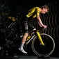 YellowB Visma Lease a Bike Replica Fietsbroek Kort Zwart Heren