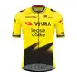 YellowB Visma Lease a Bike WK Replica Fietsshirt Korte Mouwen Geel Heren