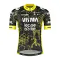 YellowB Visma Lease a Bike Replica TdF Fietsshirt Korte Mouwen Zwart Heren