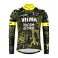 YellowB Visma Lease a Bike Replica TdF Fietsshirt Lange Mouwen Zwart Heren