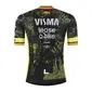 YellowB Visma Lease a Bike BK Replica TdF Fietsshirt Korte Mouwen Zwart Heren