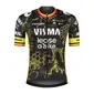 YellowB Visma Lease a Bike BK Replica TdF Fietsshirt Korte Mouwen Zwart Heren