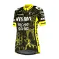 YellowB Visma Lease a Bike Replica TdF Fietsshirt Korte Mouwen Zwart Dames
