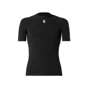 SILVERSKIN Stay Warm Round Neck Ondershirt Korte Mouwen Grijs Heren