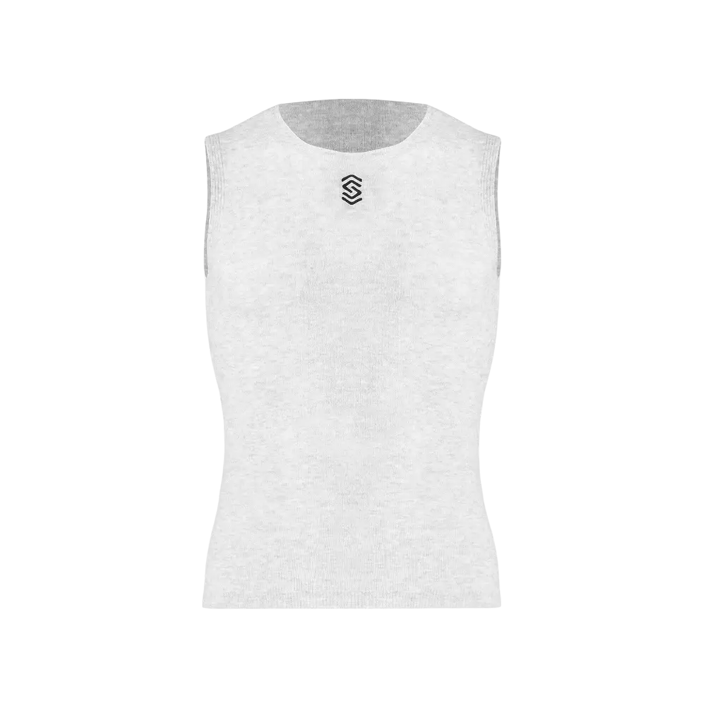 SILVERSKIN Stay Fresh Ondershirt Zonder Mouwen Lichtgrijs Heren