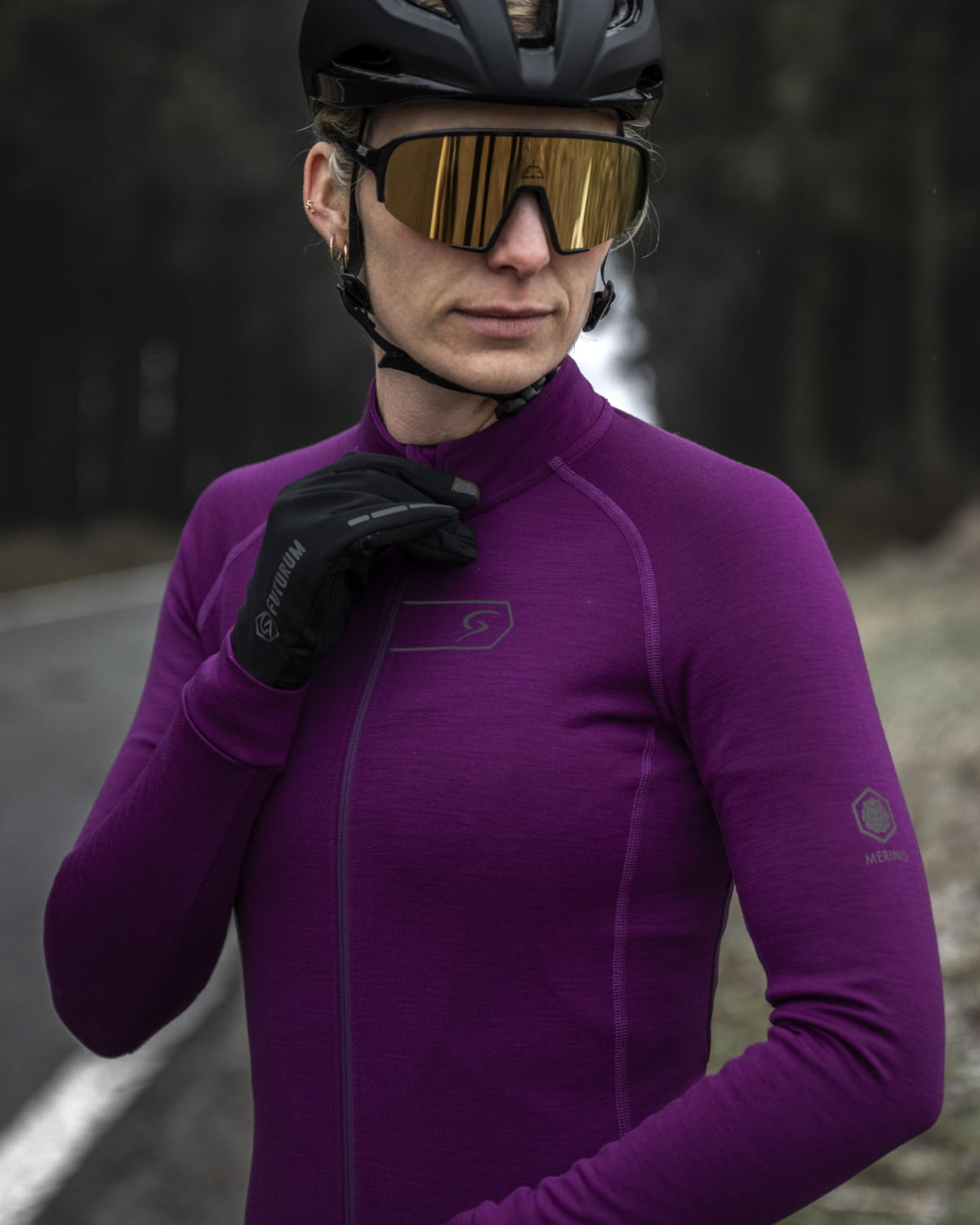 FUTURUM ROSA merino fietsshirt